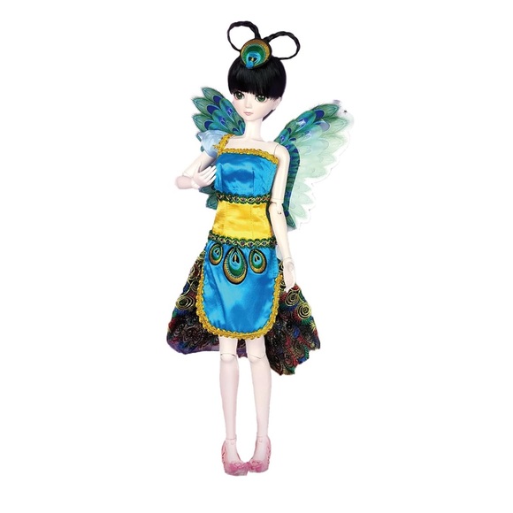 Yeloli BJD 23” Blue Peacock Doll - Large Doll NWT - Picture 2 of 8